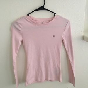 Tommy Hilfiger Pink Logo Long Sleeve